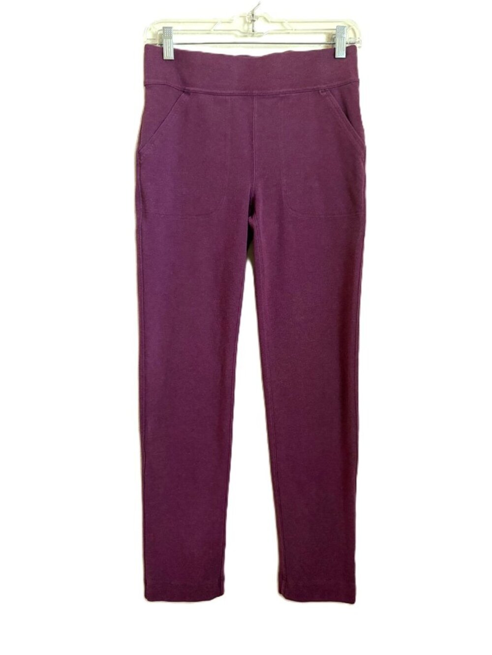 Duluth Trading NoGA Naturale Cotton Knit Slim Fit Pants Women’s XS x 29 Maroon P